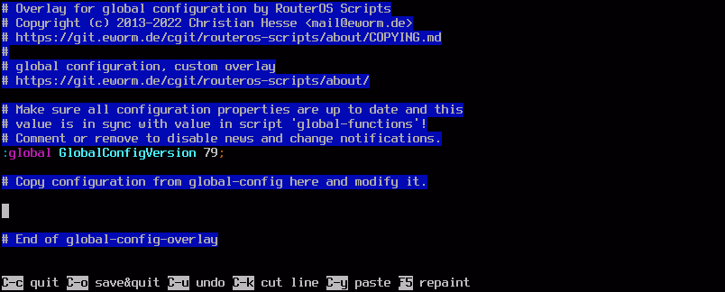 screenshot: edit global-config-overlay