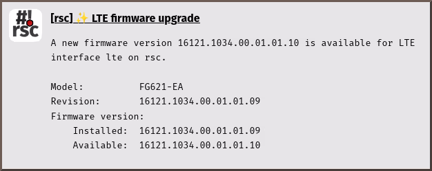 check-lte-firmware-upgrade notification