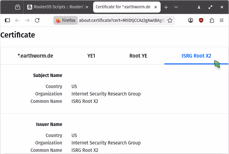 screenshot: certificate