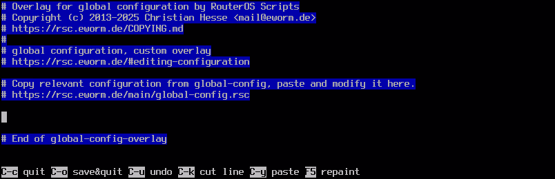 screenshot: edit global-config-overlay