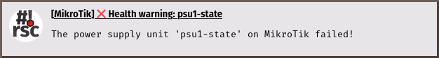 check-health notification state fail