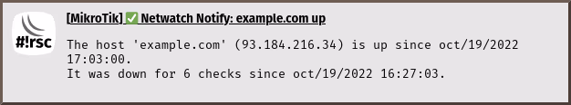 netwatch-notify notification up