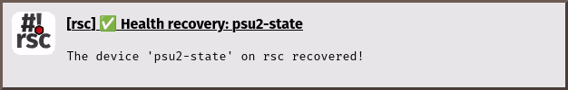 notification: check-health state ok