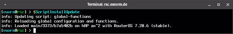screenshot: update scripts
