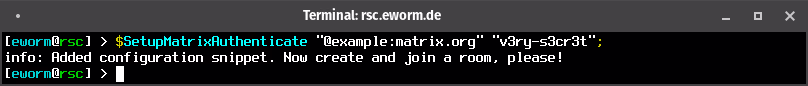 screenshot: authenticate