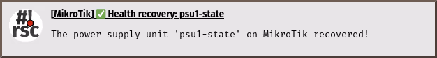 check-health notification state ok