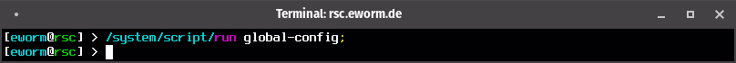 screenshot: apply configuration