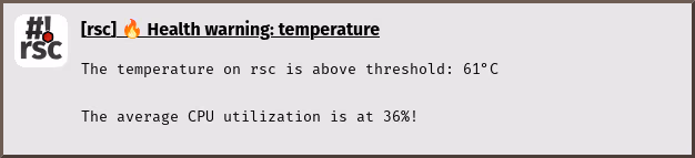 notification: check-health temperature high