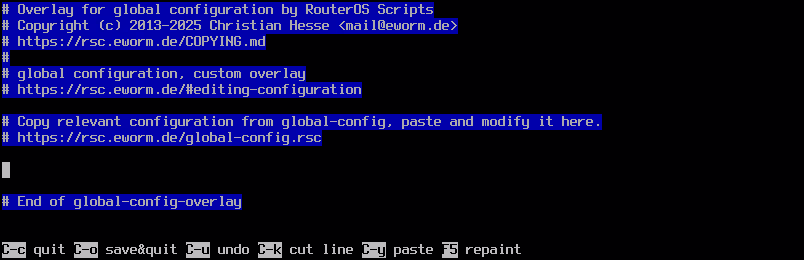 screenshot: edit global-config-overlay