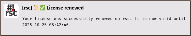 notification: check-perpetual-license renew